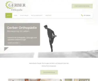 Orthopaede-Stuttgart.com(Gerber Orthopädie in Stuttgart Mitte) Screenshot