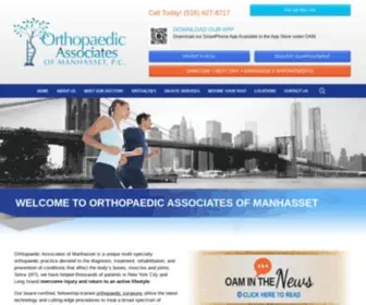 Orthopaedicassociatesmanhasset.com(Orthopaedic in Great Neck & Hicksville New York) Screenshot