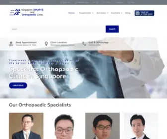 Orthopaedics.com.sg(Singapore Sports and Orthopaedic Clinic (SSOC)) Screenshot