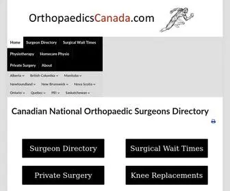 Orthopaedicscanada.com(Canada’s) Screenshot