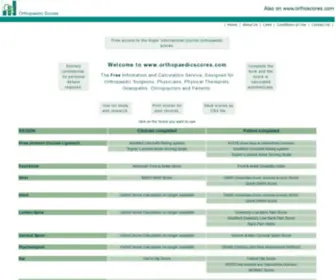 Orthopaedicscore.com(Orthopaedic Scores) Screenshot