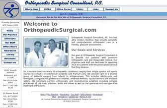 Orthopaedicsurgical.com(Orthopaedic Surgical Consultant) Screenshot