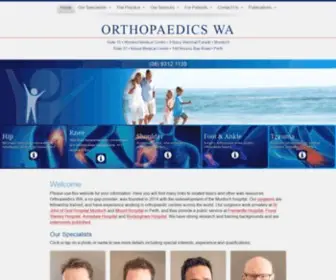 Orthopaedicswa.com.au(Orthopaedics WA) Screenshot