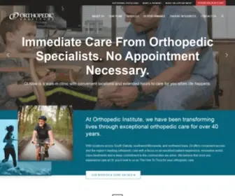 Orthopedicinstitutesf.com(Orthopedic Institute Sioux Falls) Screenshot
