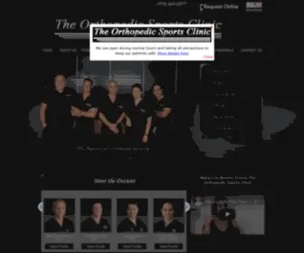 Orthopedicsports.com(The Orthopedic Sports Clinic) Screenshot