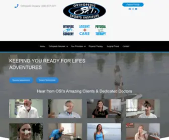 Orthopedicsportsinstitute.com(Orthopedic Sports Institute) Screenshot