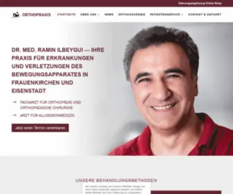 Orthopraxis.at(Dr. Med. Ramin Ilbeygui) Screenshot