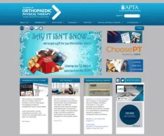 Orthopt.org(The Academy of Orthopaedic Physical Therapy (AOPT)) Screenshot