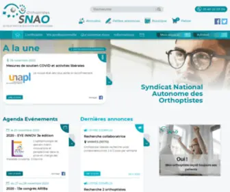 Orthoptistes.com(Syndicat national autonome des orthoptistes) Screenshot