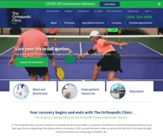 Orthotoc.com(The Orthopedic Clinic of Daytona Beach) Screenshot