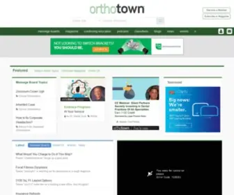Orthotown.com(Where The Orthodontic Community Lives) Screenshot