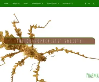 Orthsoc.org(The Orthopterists' Society) Screenshot