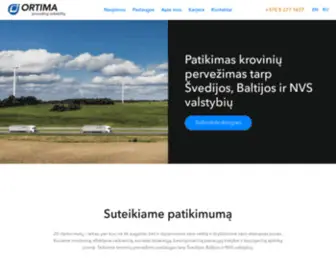 Ortima.lt(Patikimas krovinių pervežimas) Screenshot