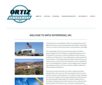 Ortizent.com(ORTIZ ENTERPRISES INC) Screenshot