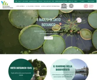 Ortobotanicopd.it(Orto botanico di Padova) Screenshot