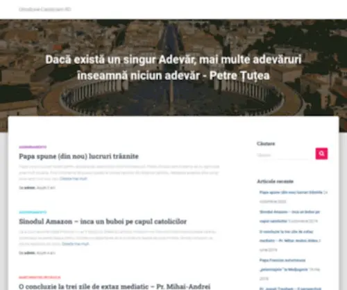 Ortodoxie-Catolicism.ro(Dacă există un singur Adevăr) Screenshot