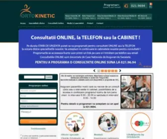 Ortokinetic.ro(Ortopedie-traumatologie, fizioterapie, kinetoterapie, recuperare medicala) Screenshot