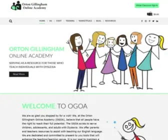 Ortongillinghamonlinetutor.com(Orton Gillingham Online Academy) Screenshot