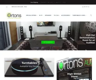 Ortonsaudiovisual.com(Ortons Audio) Screenshot