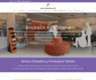 Ortopedia41.com(Ortopedia 41 en Madrid formada por Tecnicos Ortopedicos) Screenshot