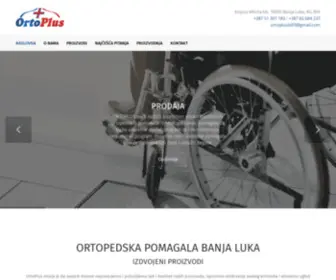 Ortoplus.ba(Proizvodnja i prodaja ortopedskih pomagala Banja Luka) Screenshot