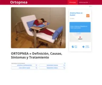Ortopnea.com(Definición) Screenshot