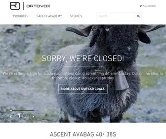 Ortovox.com(Voice of the mountains) Screenshot
