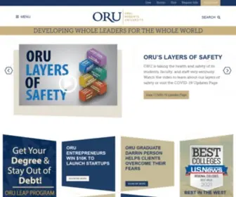 Oru.edu(Oral Roberts University) Screenshot