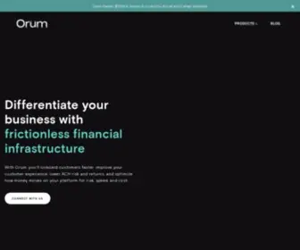 Orum.io(Redefining the future of money movement) Screenshot