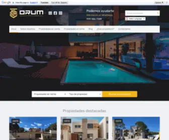 Oruminmobiliaria.com(Bienvenido a ORUM Inmobiliaria) Screenshot