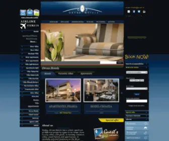 Orvas-Hotels.com(Orvas Hotels Croatia) Screenshot