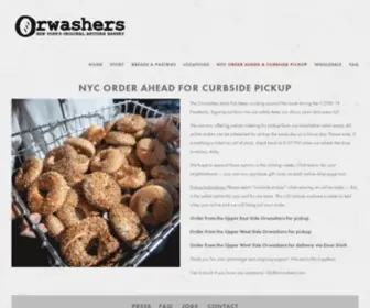 Orwashers.com(New York's Original Artisan Bakery) Screenshot