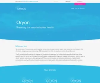 Oryon.co.uk(Affordable Private Diagnostic Imaging) Screenshot