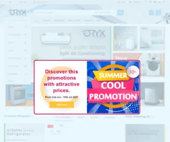 Oryx-TEC.com(ORYX shall always uphold its passion to innovate products and services to exceed the lifestyle you deserve to make life easier for you) Screenshot