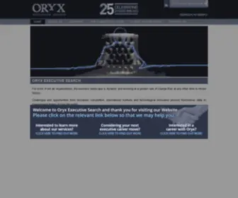 Oryxes.co.uk(Oryx Executive Search) Screenshot