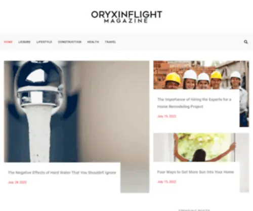 Oryxinflightmagazine.com(Oryxin Flight Magazine) Screenshot