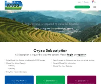 Oryza.com(Rice) Screenshot