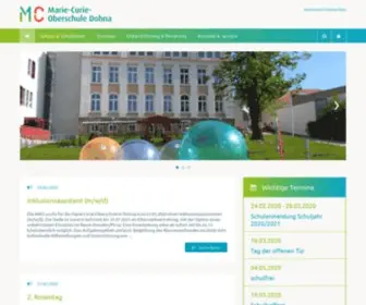 OS-Dohna.de(Marie-Curie-Oberschule Dohna) Screenshot