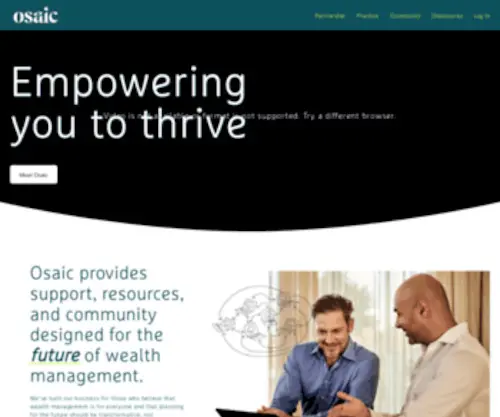 Osaic.com(Empowering You to Thrive) Screenshot