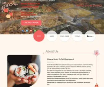 Osakabuffetmyrtlebeachsc.com(Osaka Sushi Buffet) Screenshot