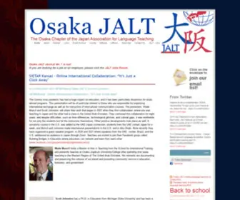 Osakajalt.org(Osaka JALT Language Teaching in Osaka Japan) Screenshot