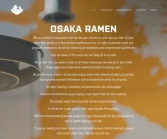 Osakaramendenver.com(Osaka Ramen) Screenshot