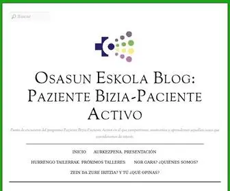 Osakidetzarenosasuneskola.com(Blog Programa Paziente Bizia) Screenshot