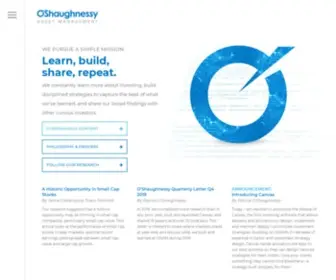 Osam.com(O'Shaughnessy Asset Management) Screenshot