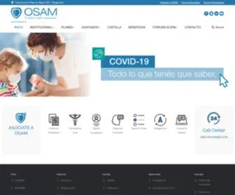 Osam.org.ar(Asociación Mutual de la Asociación Médica de Pergamino) Screenshot