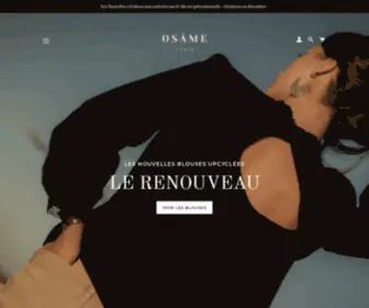 Osame.fr(Des blouses en broderie confectionnées en France) Screenshot