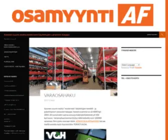 Osamyyntiaf.fi(Suomen suurin mutta modernein käytettyjen varaosien kauppa) Screenshot