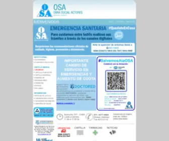 Osa.org.ar(Obra Social de Actores) Screenshot