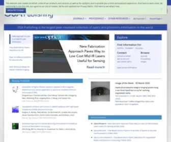 Osapublishing.org(Optica publishing group) Screenshot