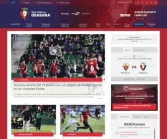 Osasuna.es(Club Atlético Osasuna) Screenshot